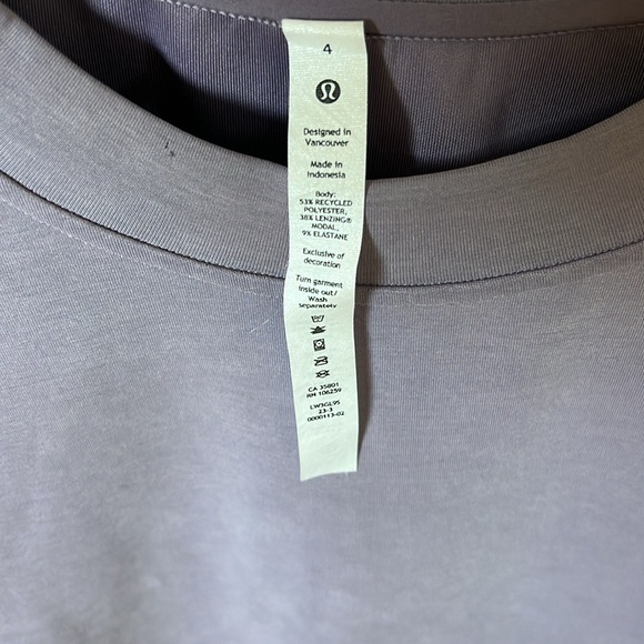 Women’s lululemon softstream perfectly oversized crew size 4. - Picture 2 of 4
